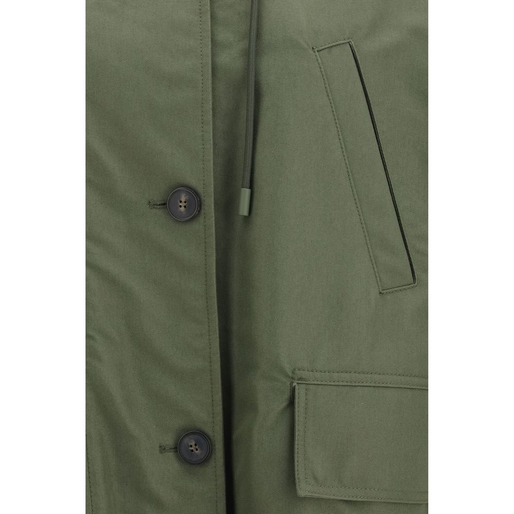Max Mara Trench doppiopetto in cotone bicolore