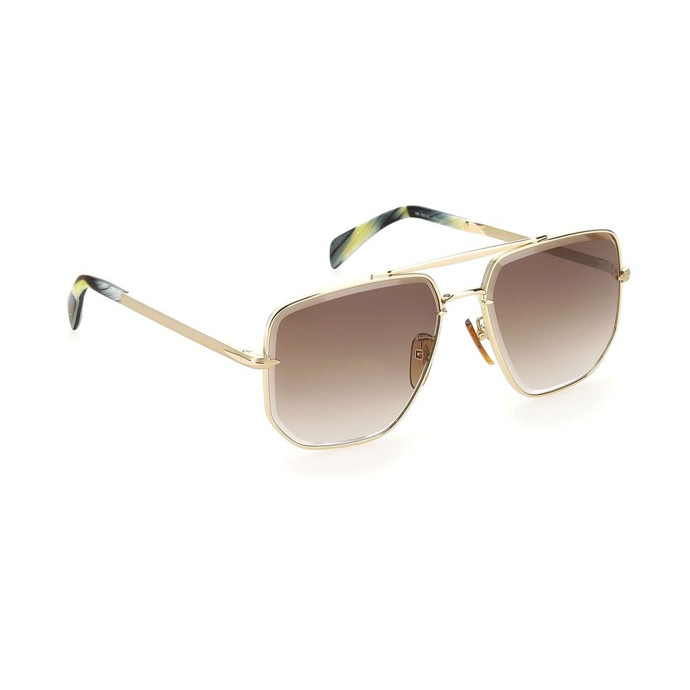 Occhiali da sole David Beckham in metallo dorato