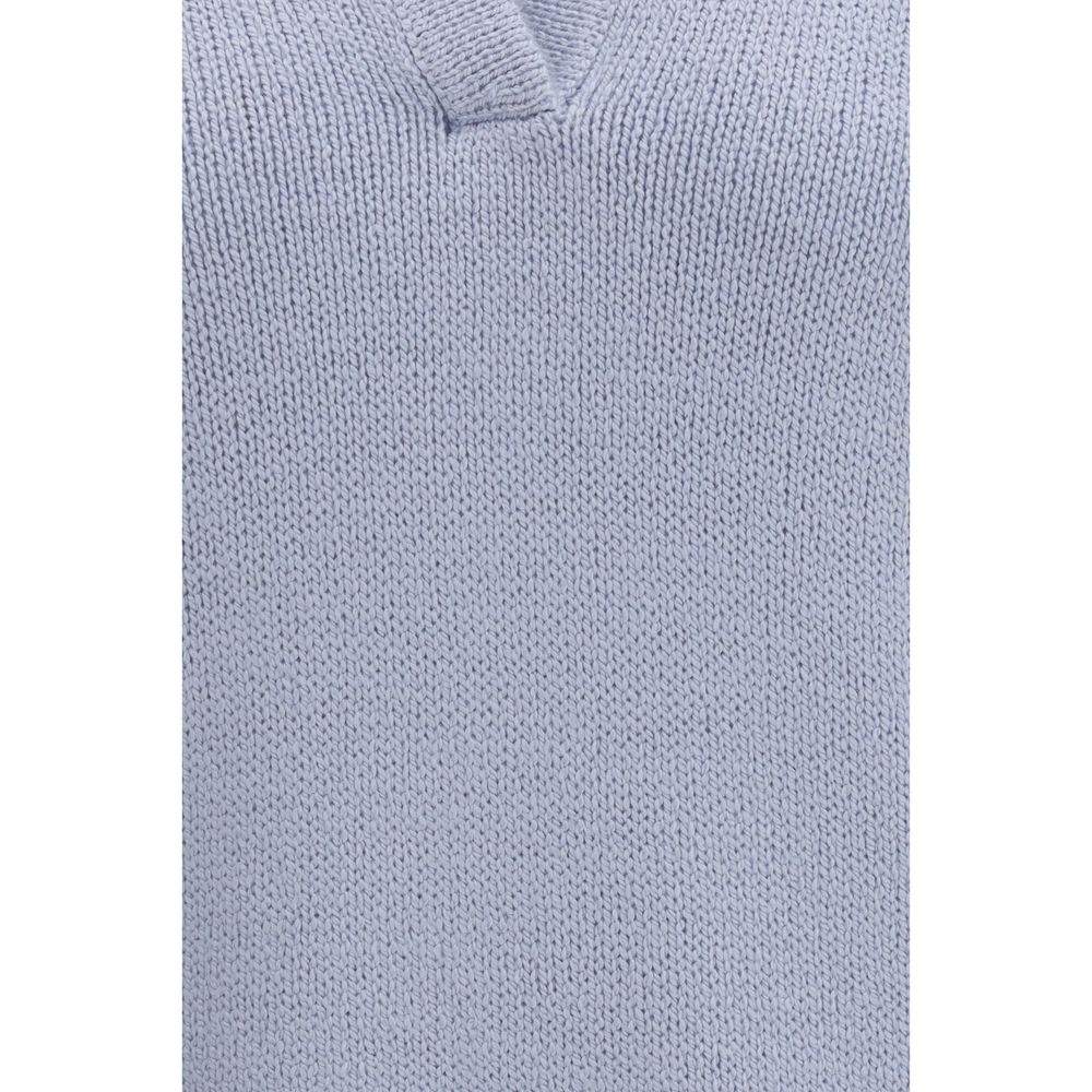 Polo Gabriela Hearst in cashmere blu