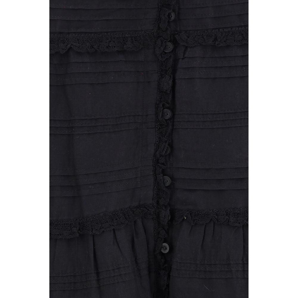Isabel Marant Étoile Gonna lunga in viscosa nera