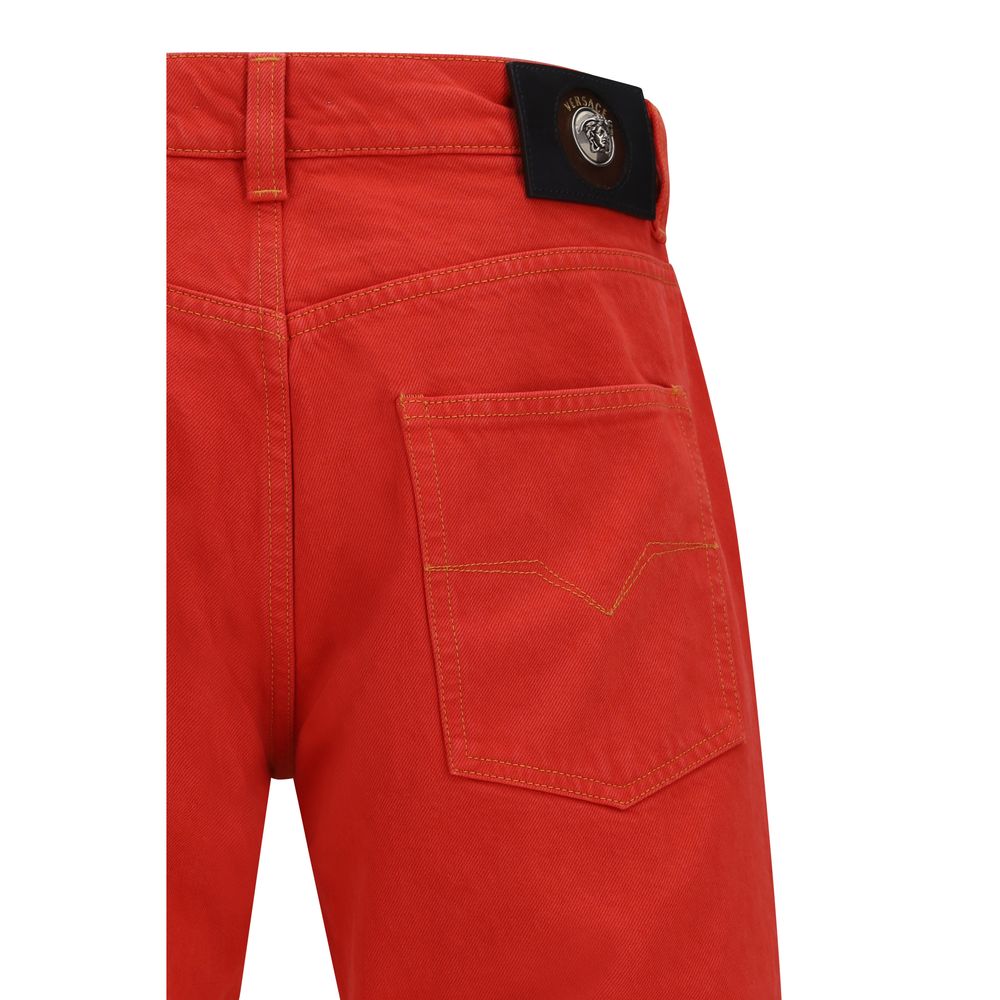 Versace Cotton Straight-Leg Jeans