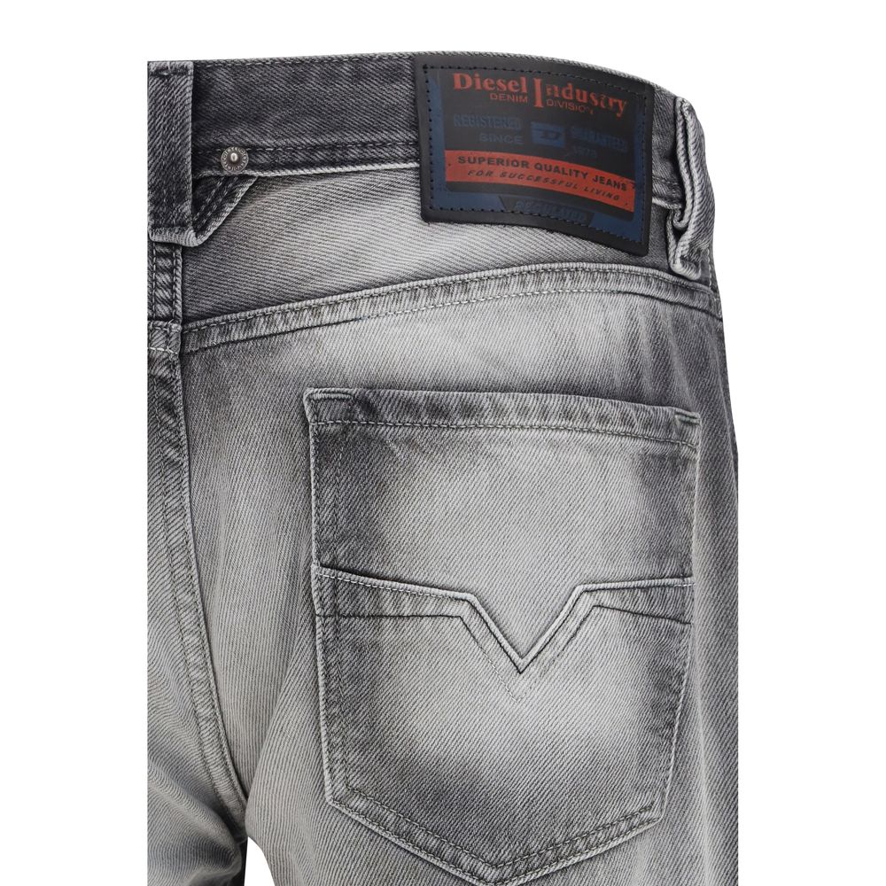 Jean bootcut en coton gris Diesel