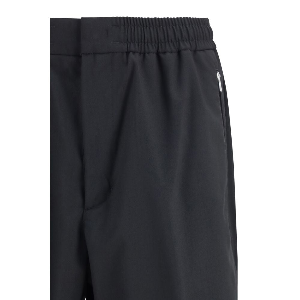 Pantalon noir en polyester LAMINAR