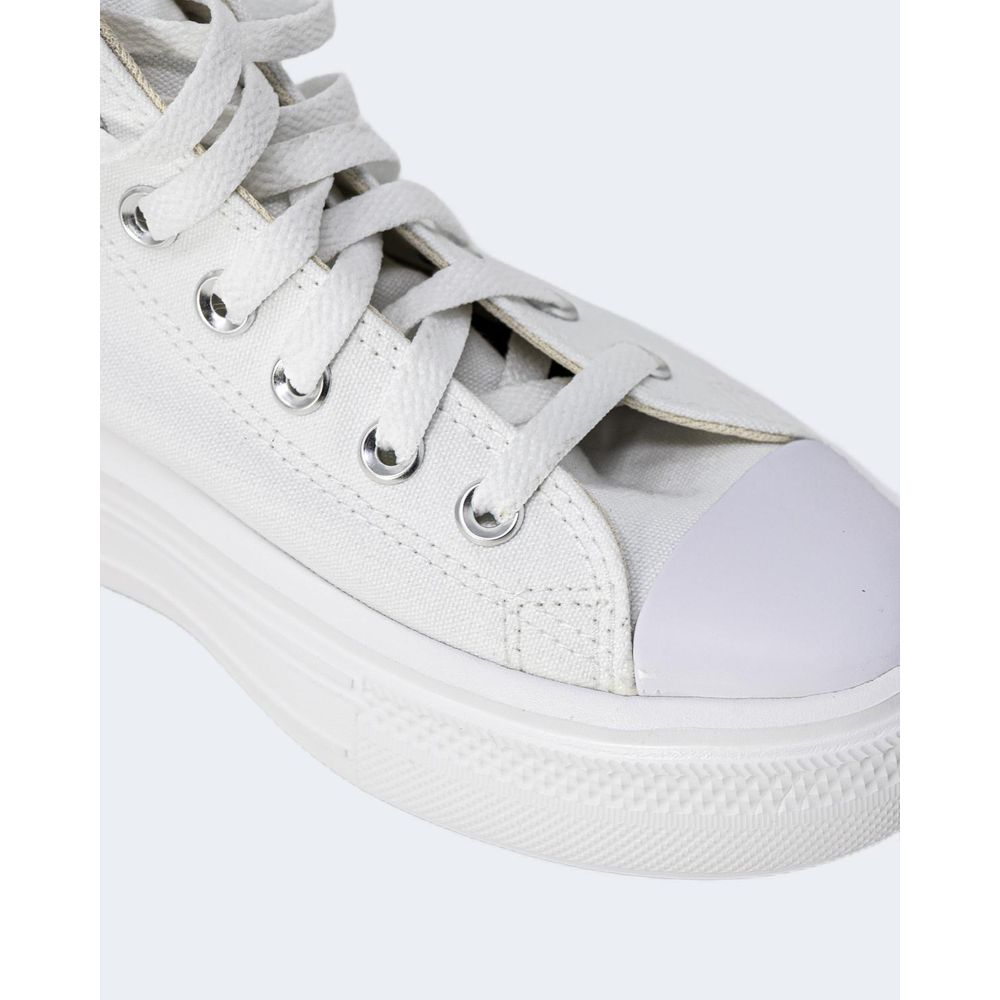 Baskets montantes en coton blanc Converse