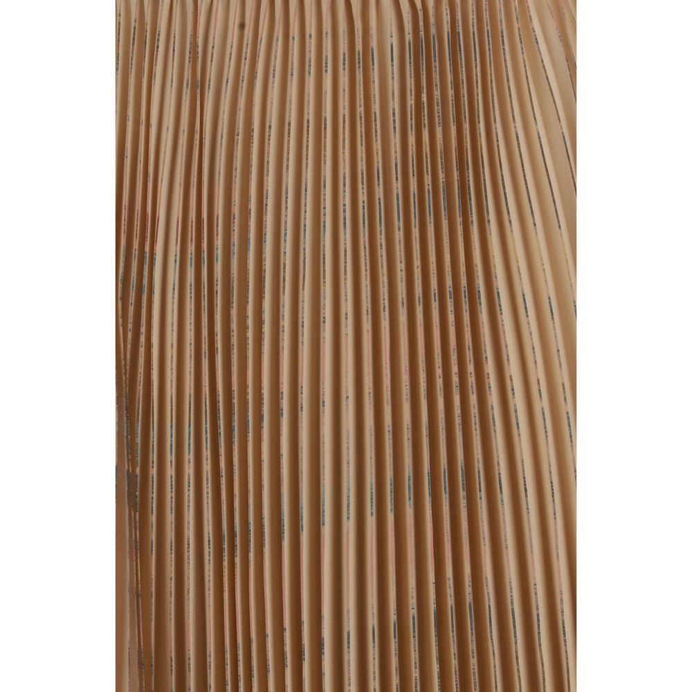 Fabiana Filippi Gonna Midi Beige in Poliestere