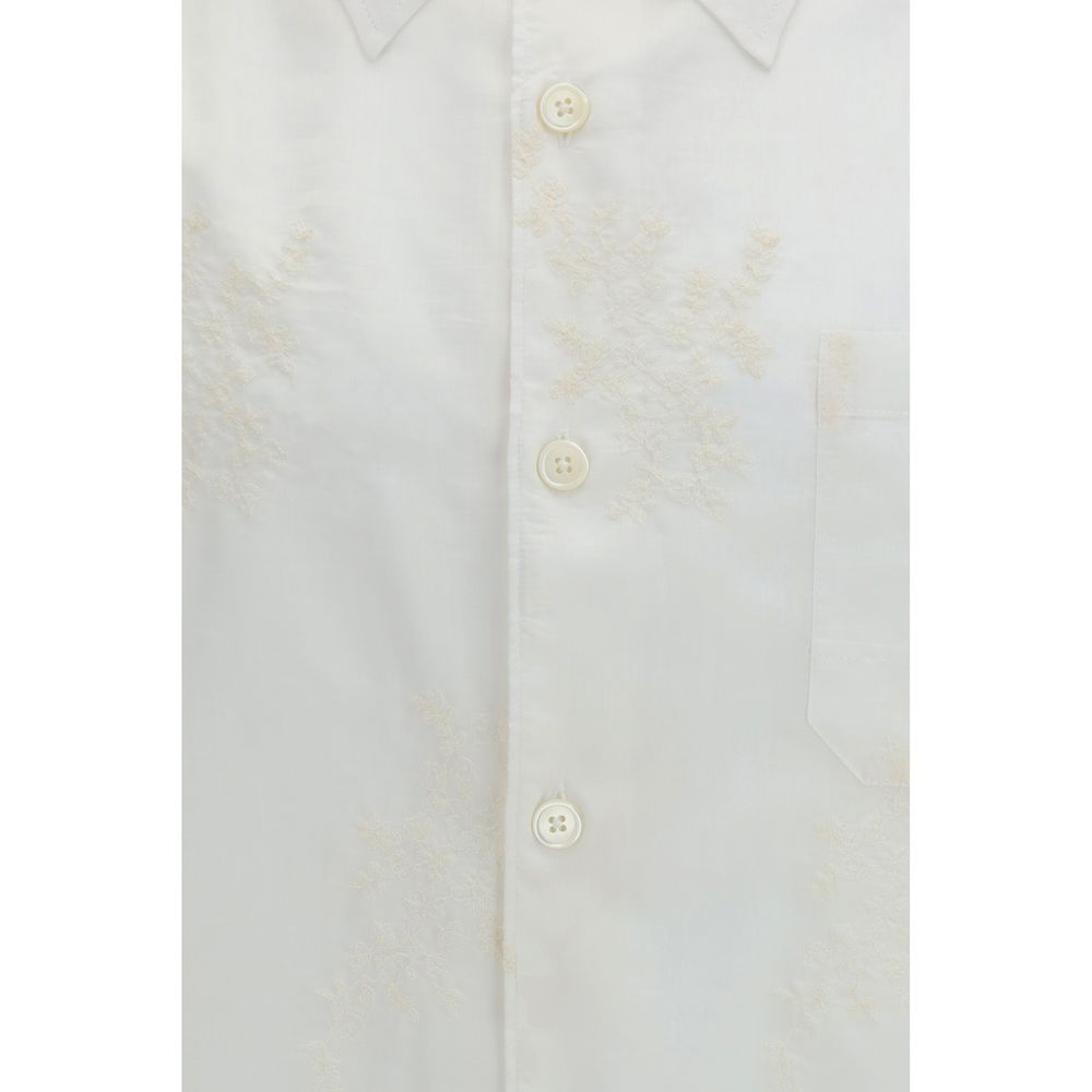 Our Legacy White Cotton Pattern Shirt
