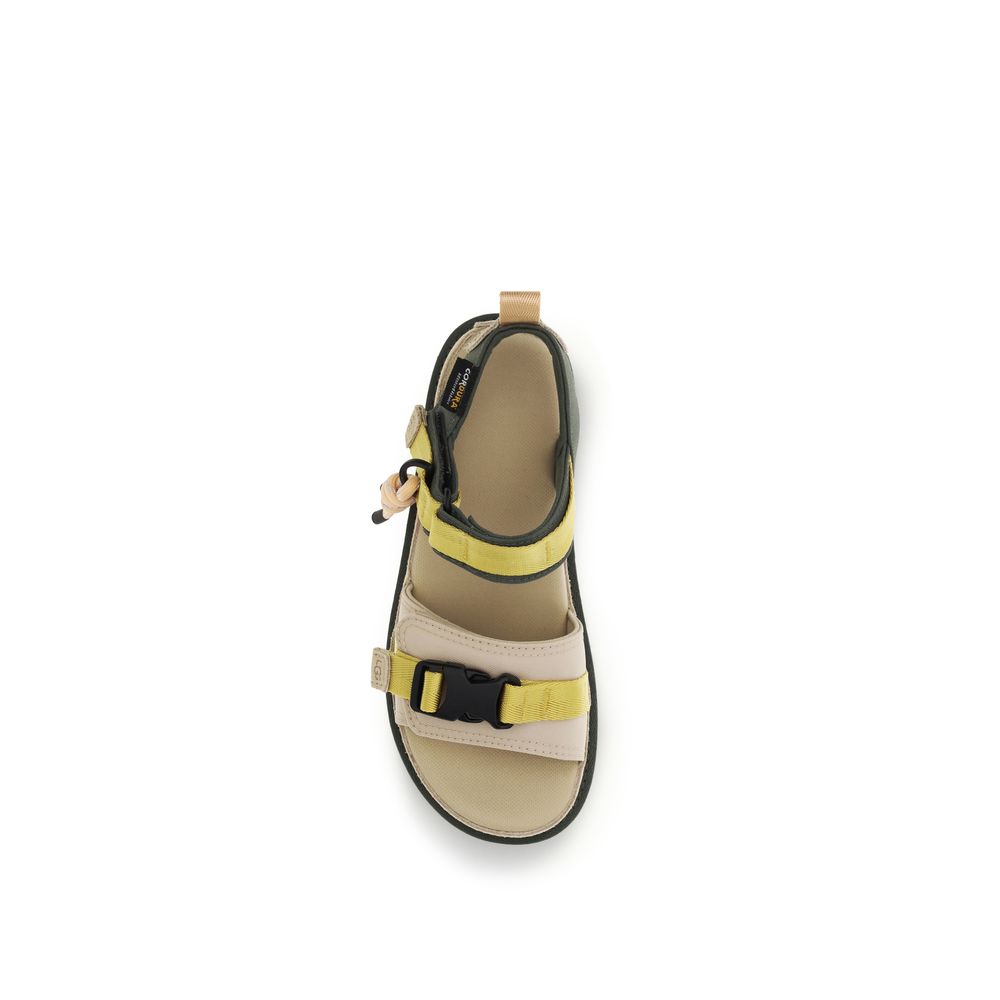 UGG Beige Rubber Flat Sandals