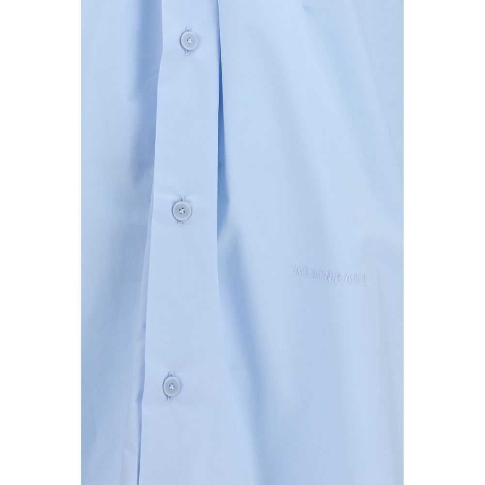 ALAINPAUL Blue Cotton Shirt