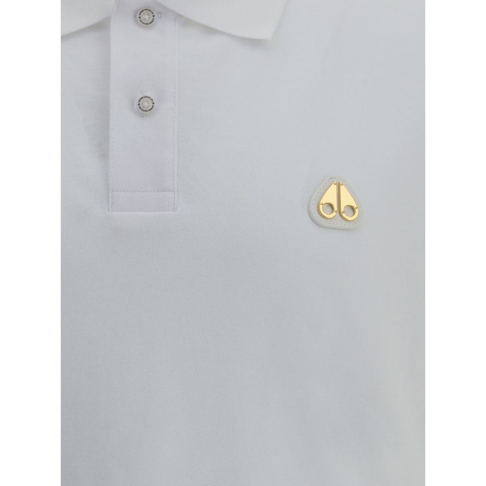 Polo en coton blanc Moose Knuckles