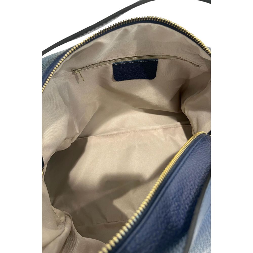 Baldinini Trend Blue Leather Women Bag