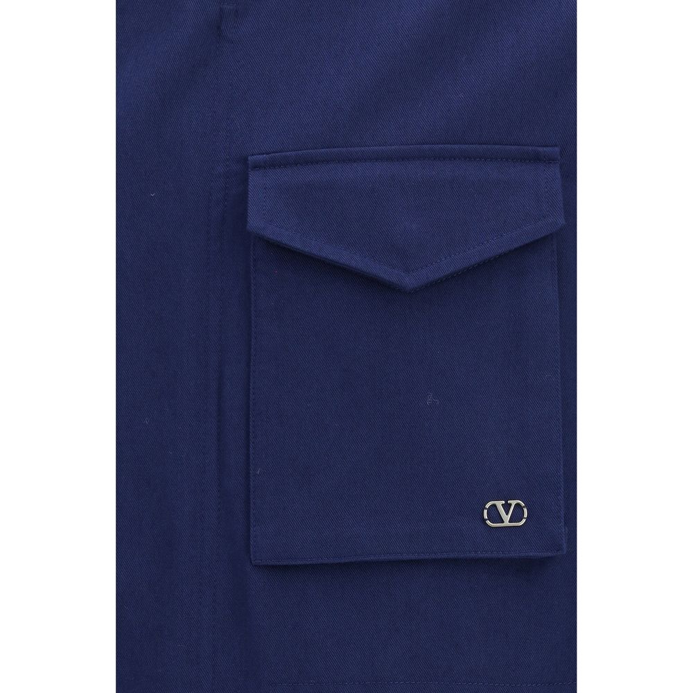 Valentino Garavani Blue Cotton Coat