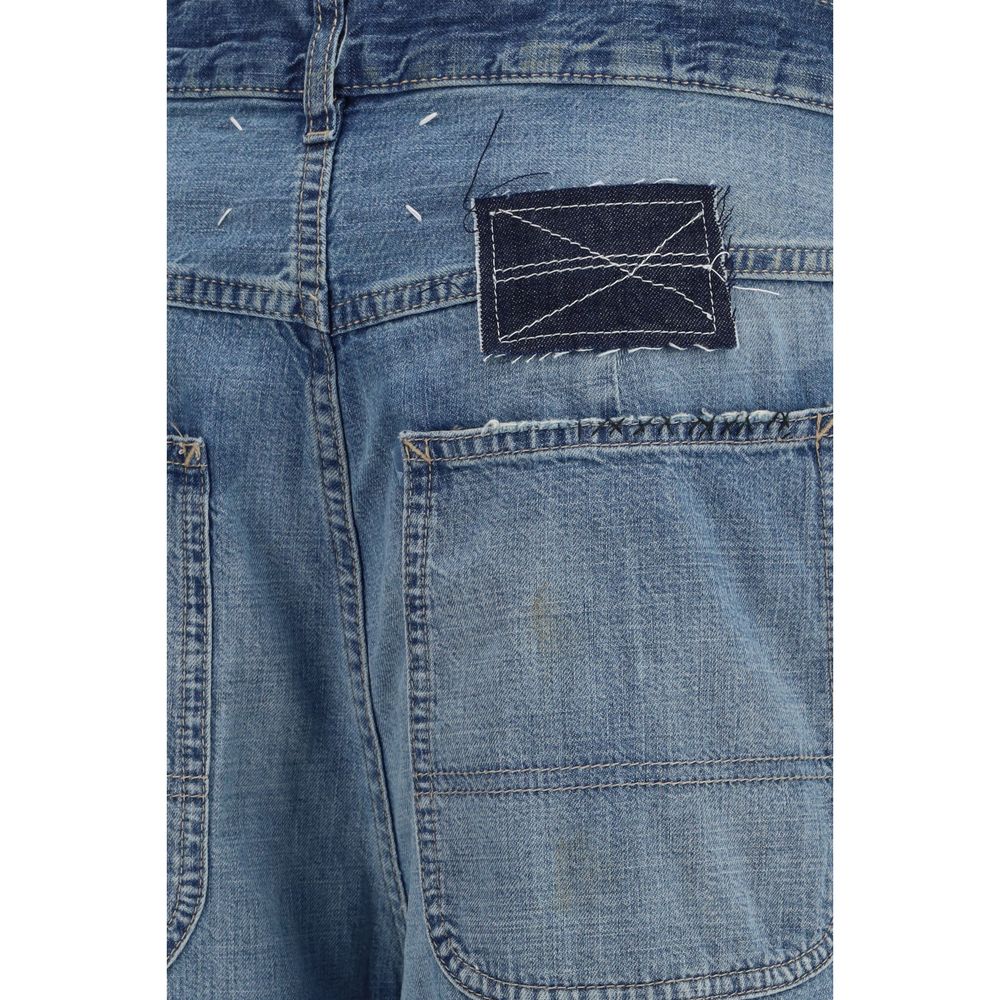 Maison Margiela Jeans Blu in Cotone a Vestibilità Comoda