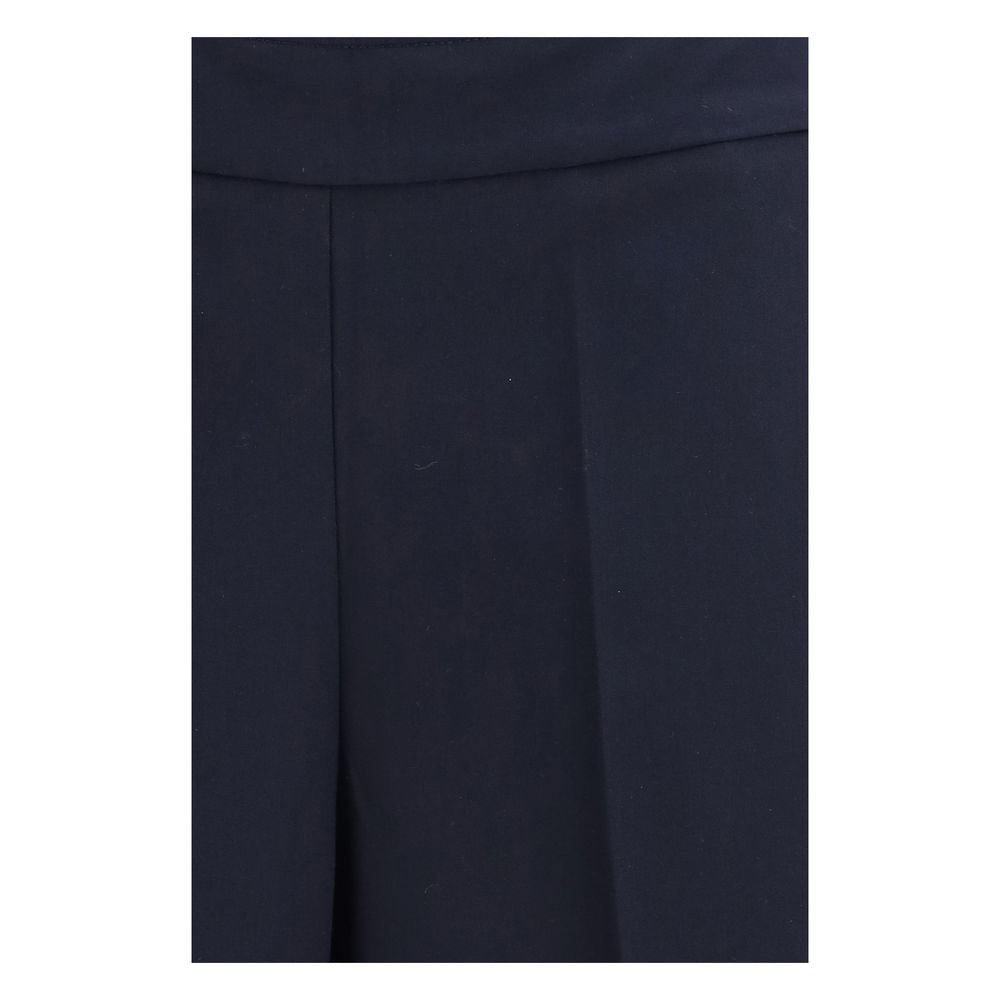 Pantaloni casual in poliestere blu Avenue Montaigne