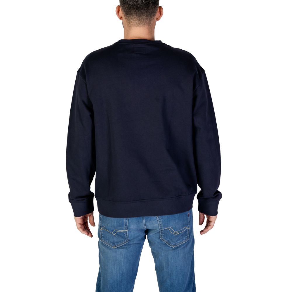 Felpa girocollo Refrigiwear in cotone blu