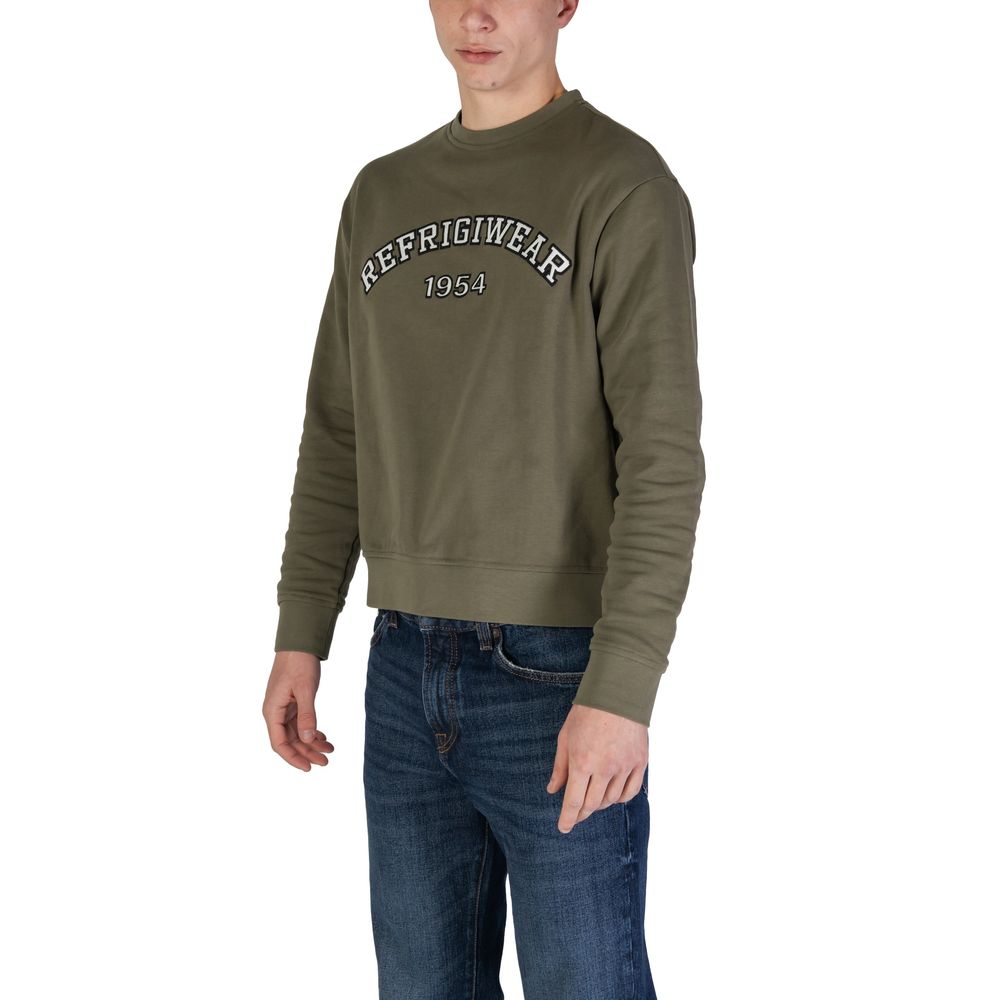 Felpa Verde Refrigiwear in Cotone