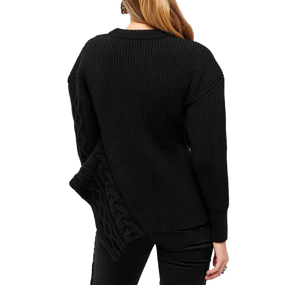 Felpa in lana nera Alexander McQueen