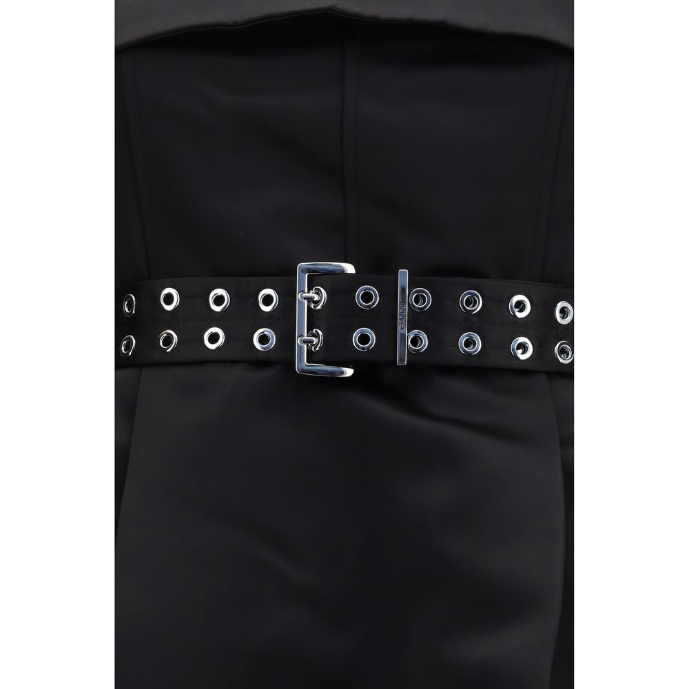 Robe décontractée Ganni en polyester noir