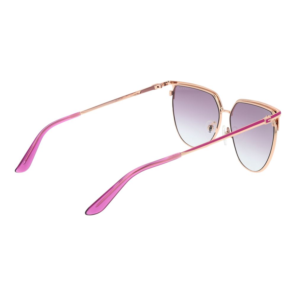 Occhiali da sole Guess in metallo color oro rosa