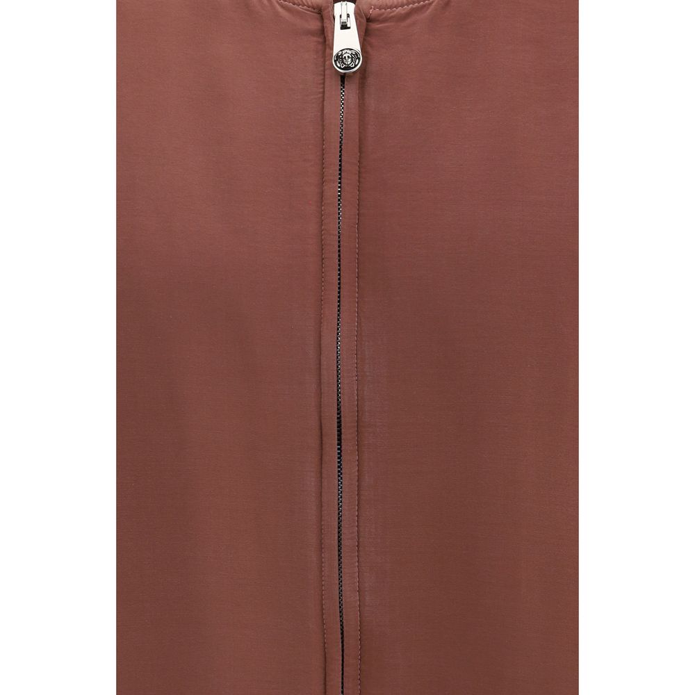 Bomber Versace in seta bordeaux