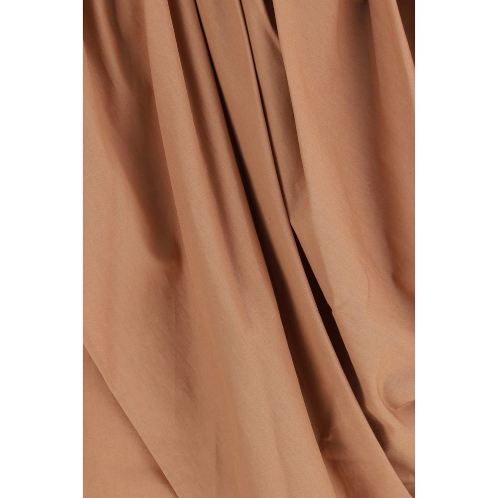 Gonna midi Chloé in cotone beige