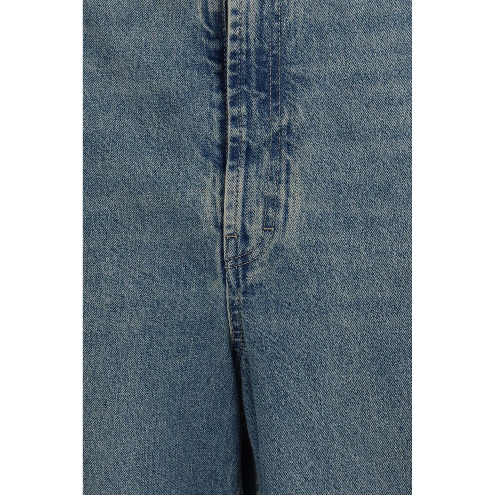Jean en coton bleu taille haute Maison Margiela