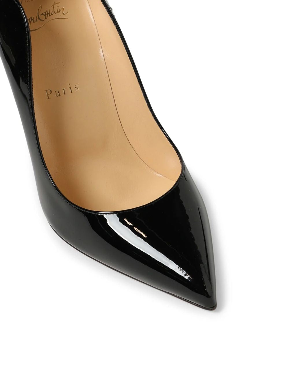 Escarpins Christian Louboutin Hot Chick en Cuir Verni Noir 100