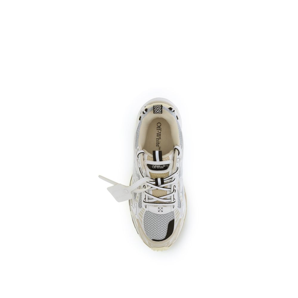 Off-White Polyethylene Athletic Sneakers