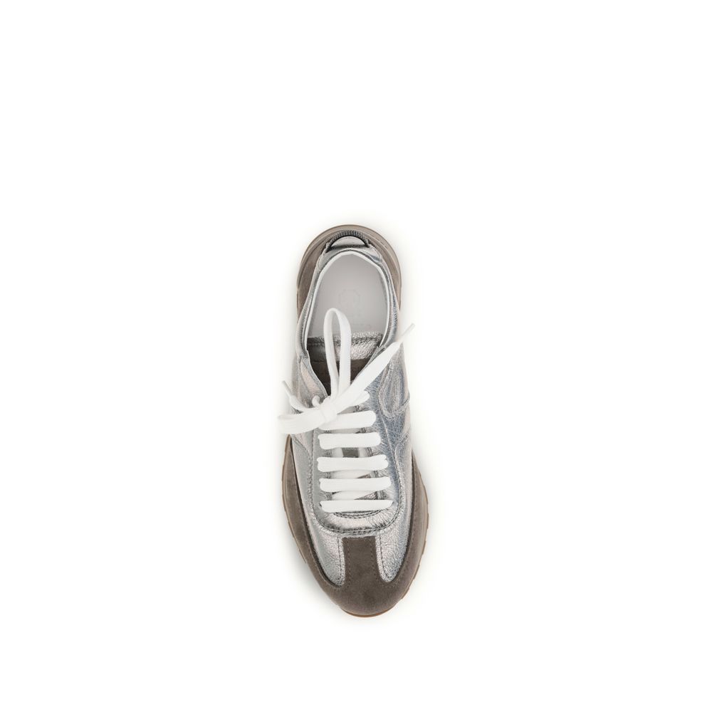 Sneakers Atletiche Brunello Cucinelli in Pelle di Vitello Multicolor Bos Taurus