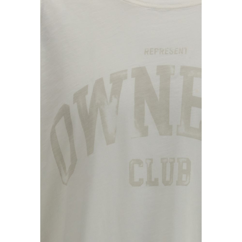 Rappresentare T-shirt di cotone bianca