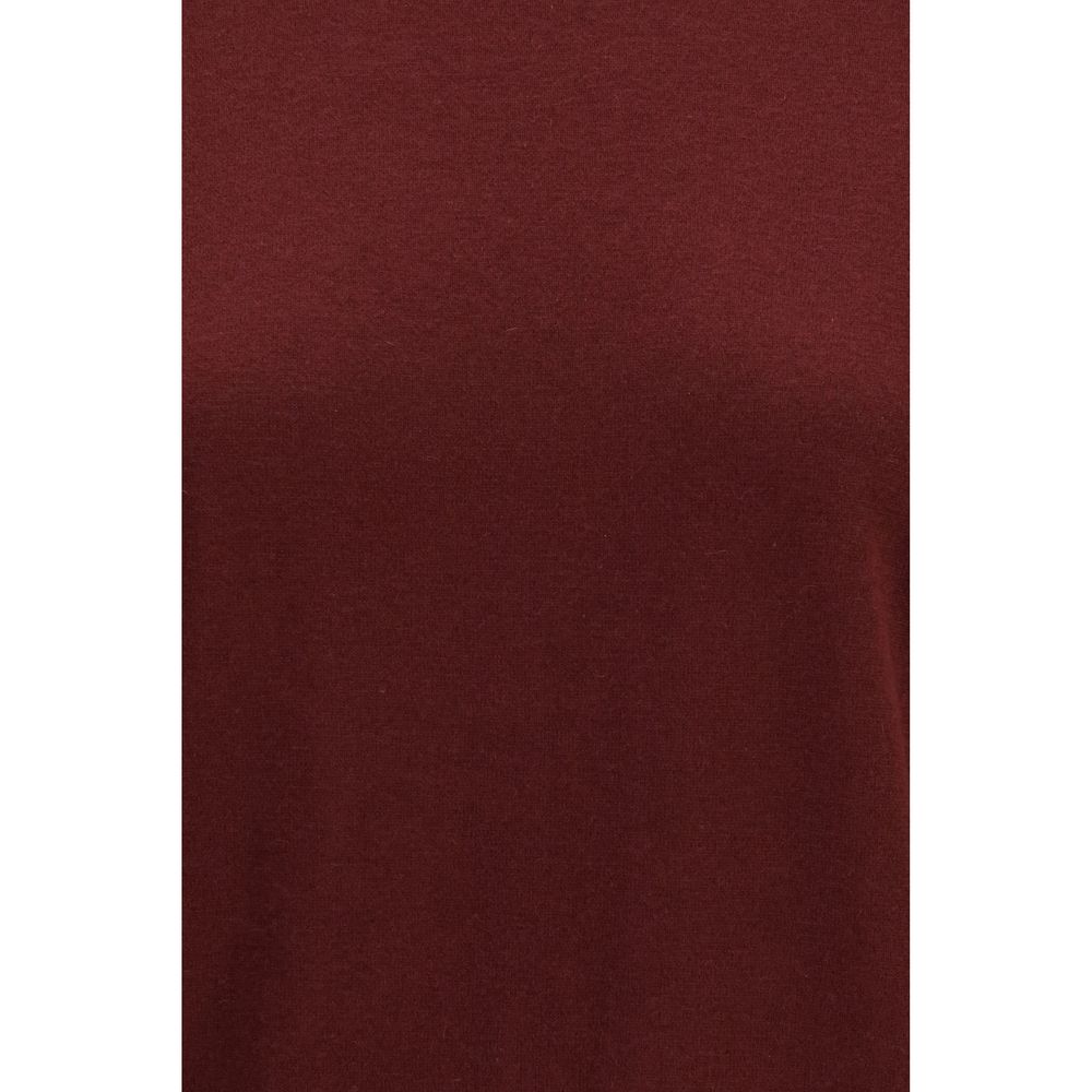 T-shirt in Lana Max Mara Bordeaux Modello Oves Aries