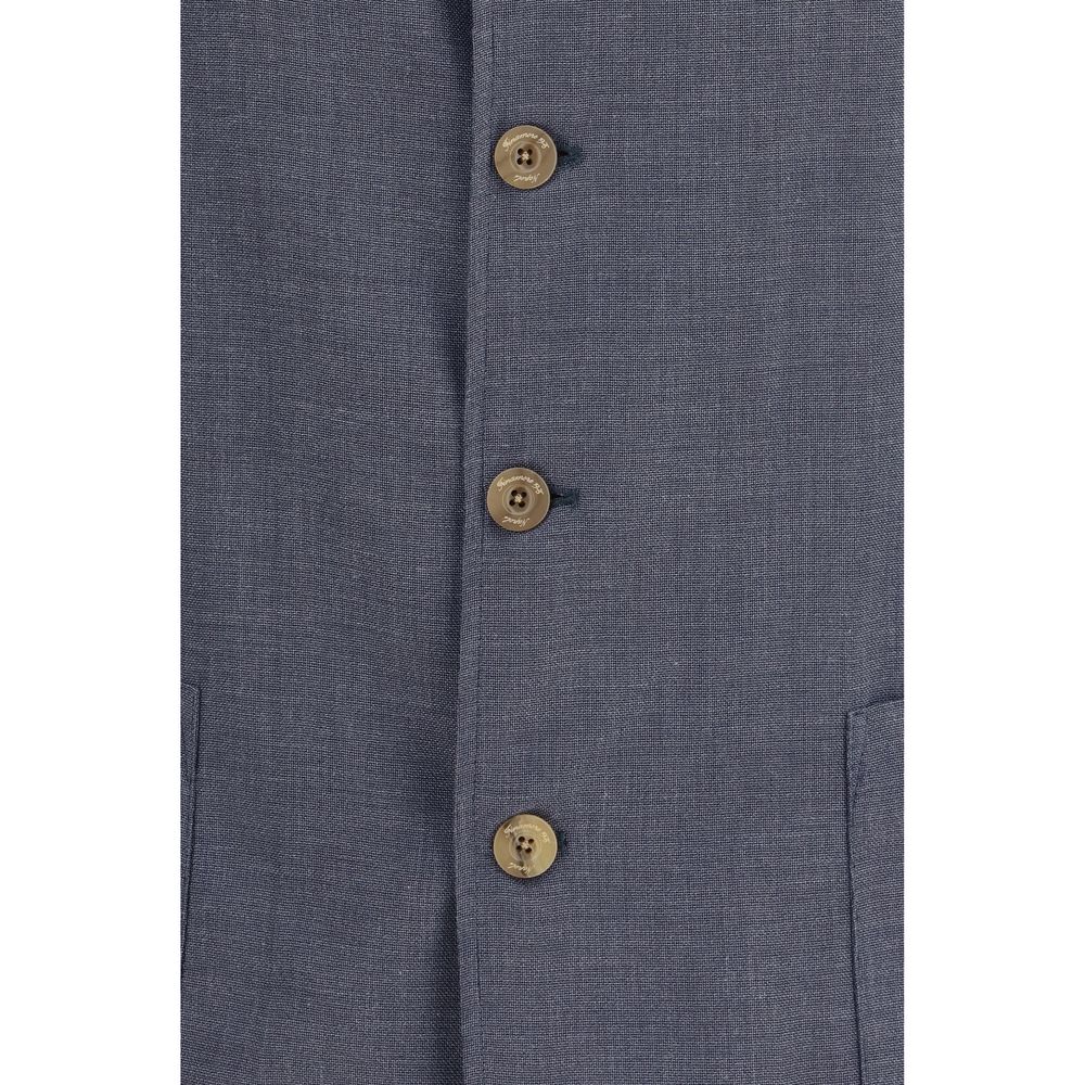 Veste Finamore Oves Aries en Laine Grise