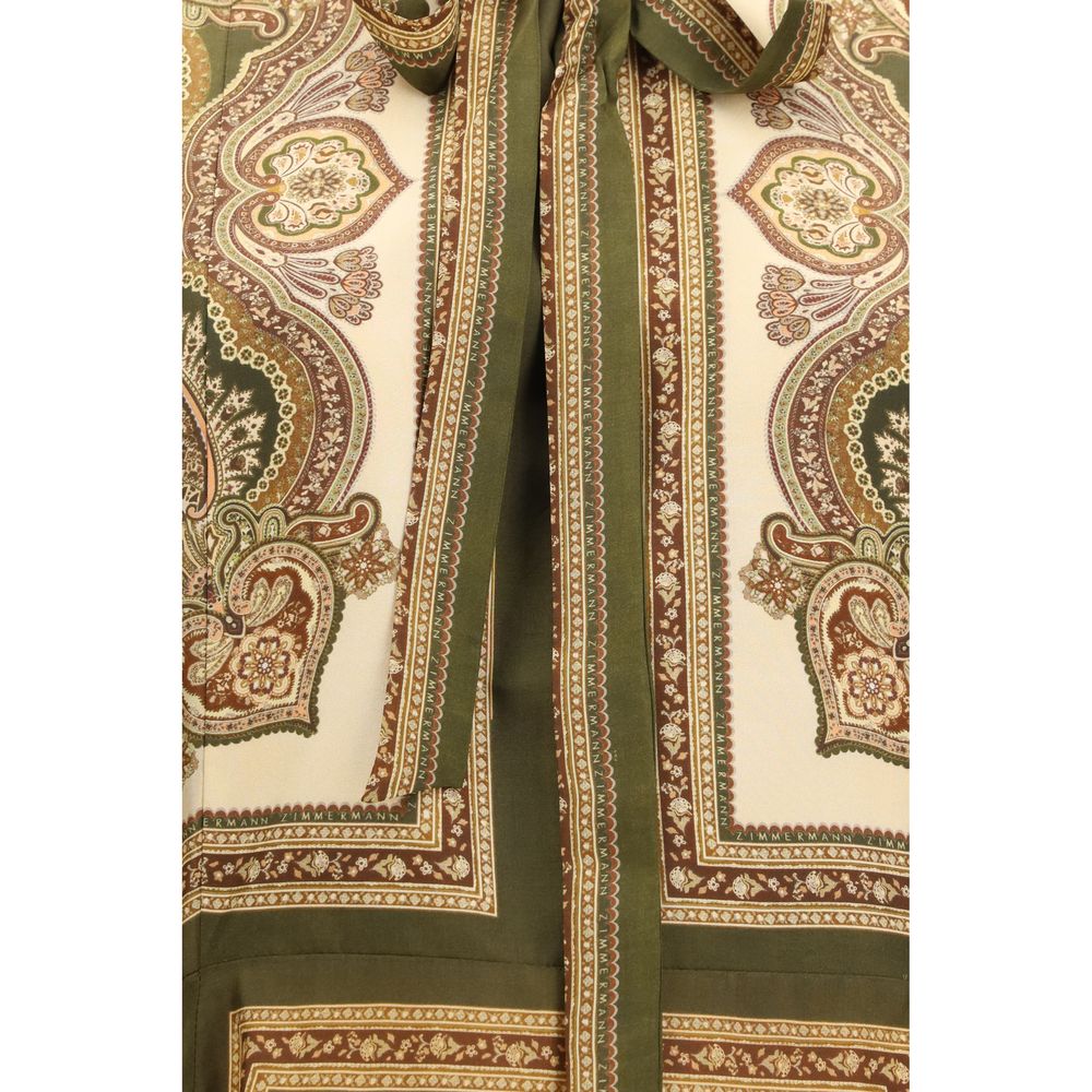 Abito casual Zimmermann in seta multicolor