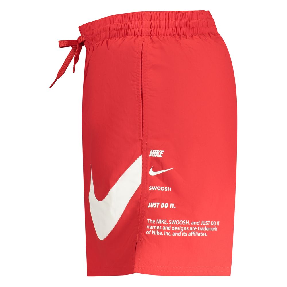 Nike Rosso Poliestere Uomo Boxer Mare