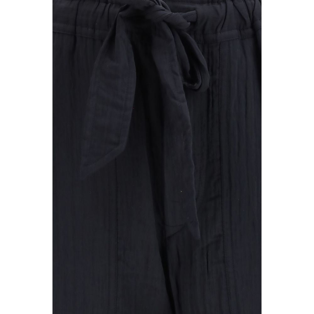 Pantalon décontracté en viscose noire Isabel Marant Étoile