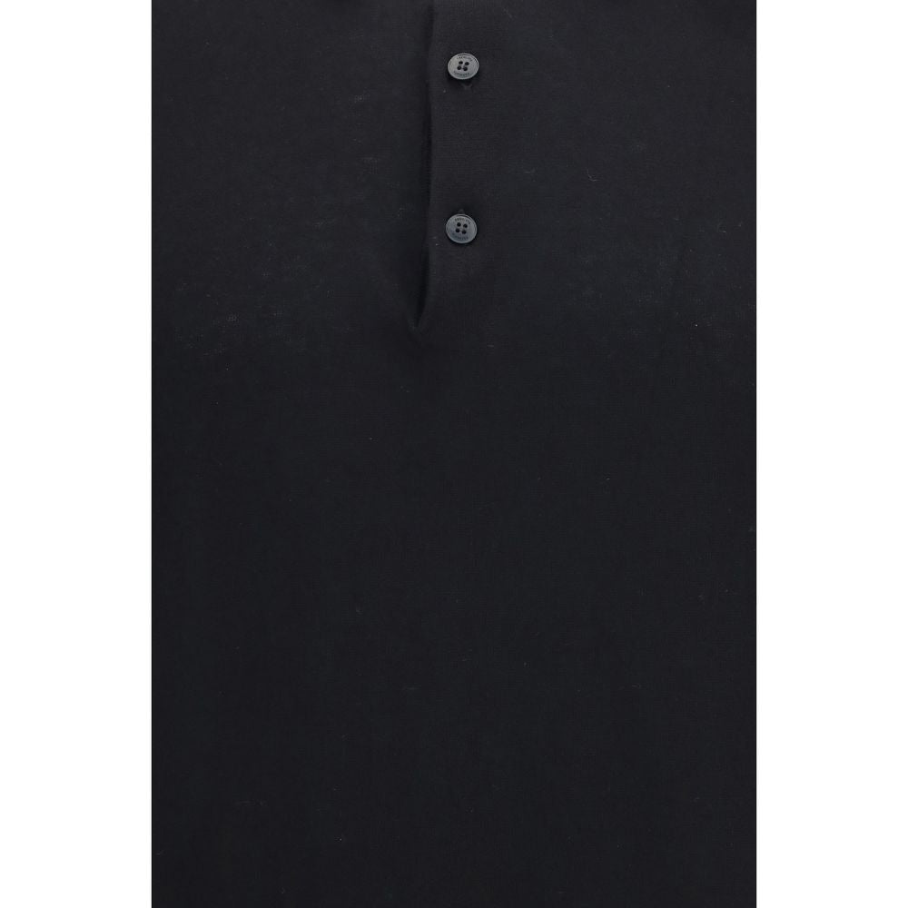 Polo Premiata in cotone nero