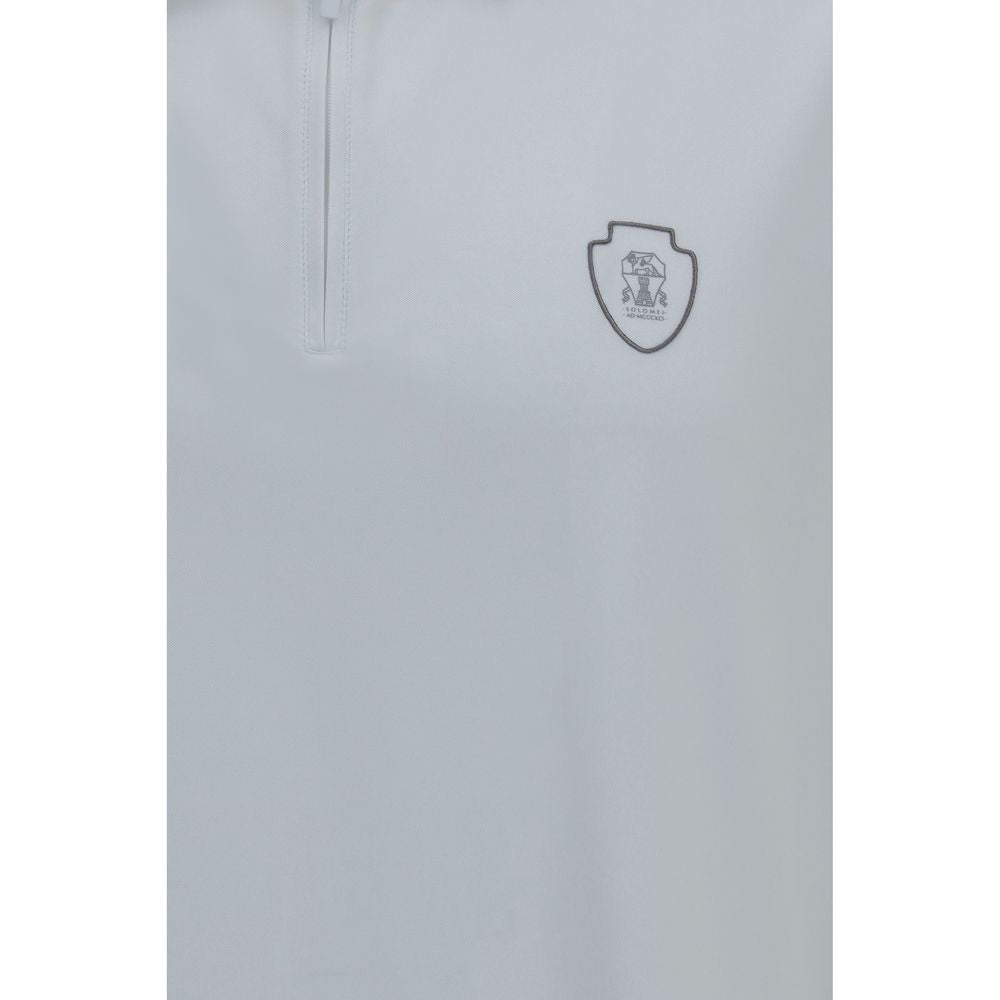 Polo Brunello Cucinelli in poliammide bianca