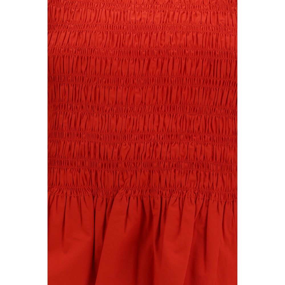 Camicetta Ganni in cotone rosso