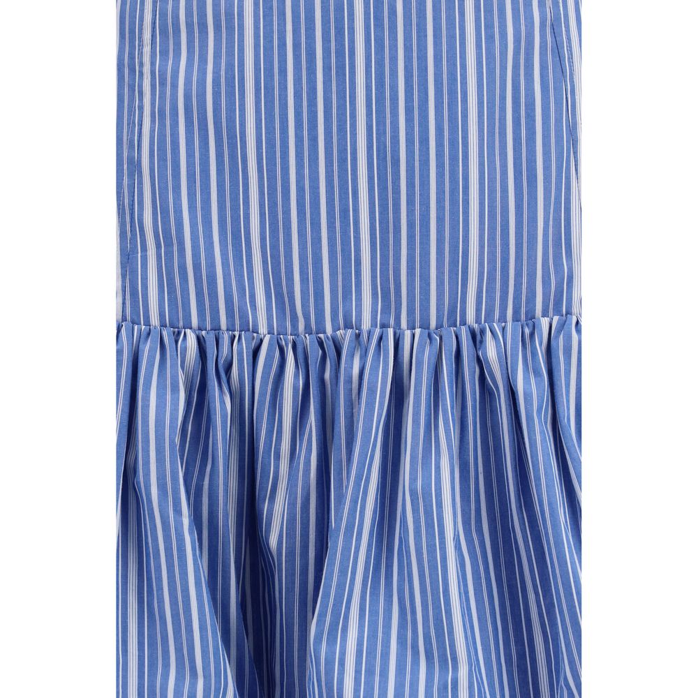 Minigonna Ganni in cotone blu