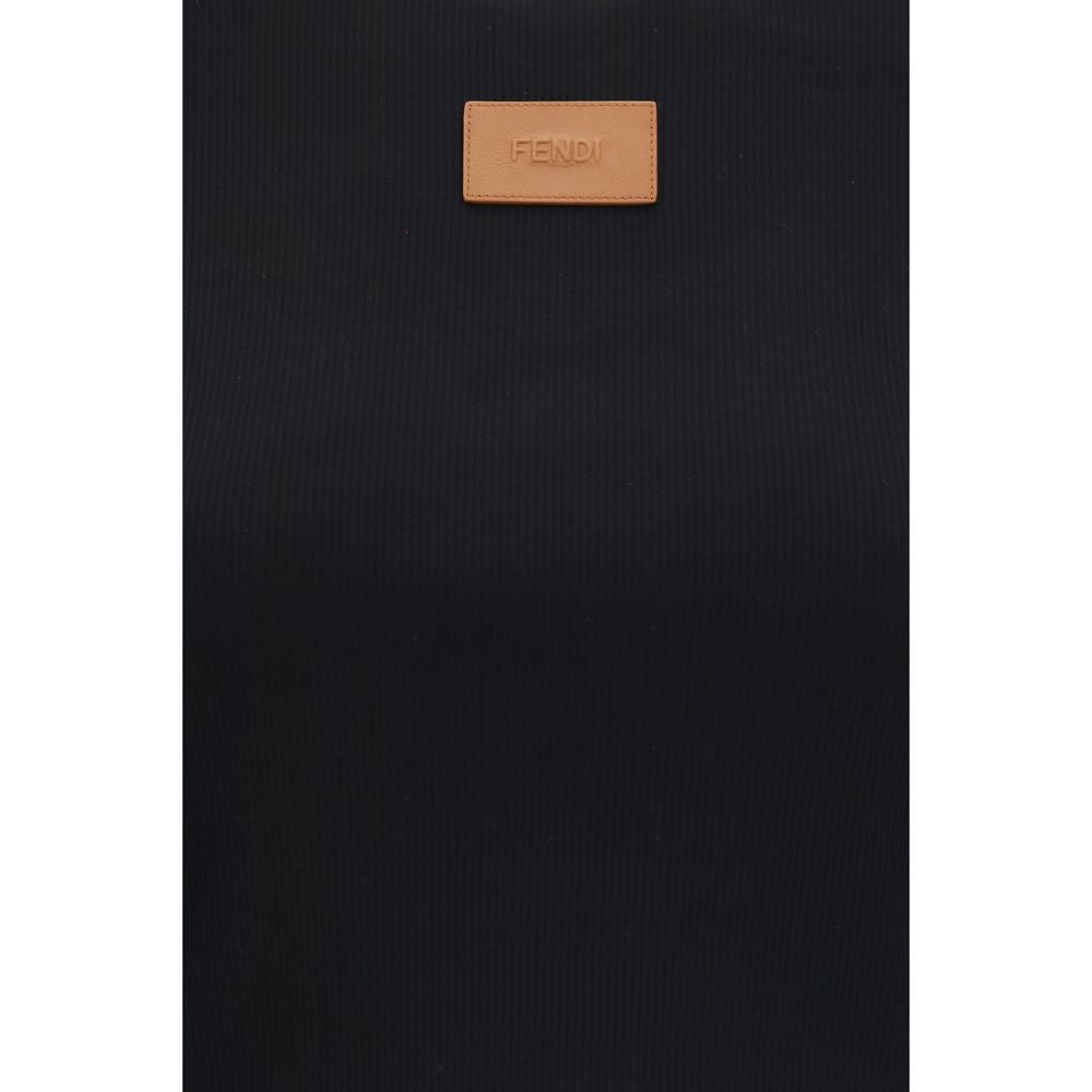 T-Shirt Fendi Nera in Cotone