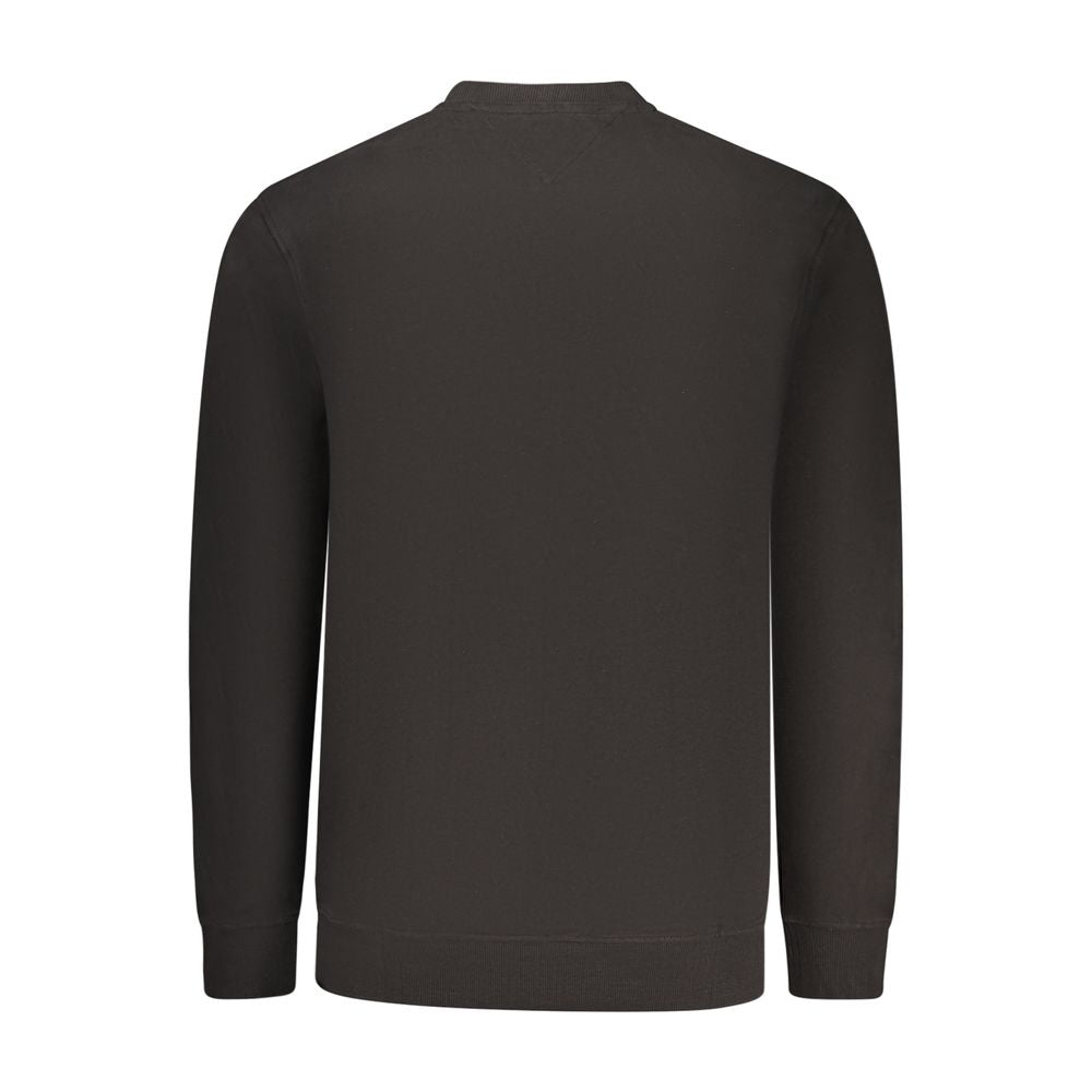 Tommy Hilfiger Felpa da Uomo in Cotone Nero