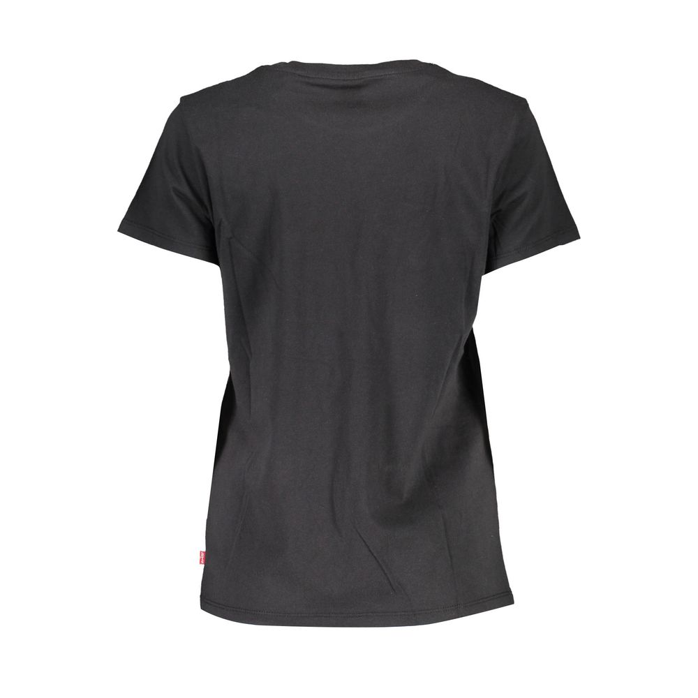 T-shirt da donna in cotone nero Levi's
