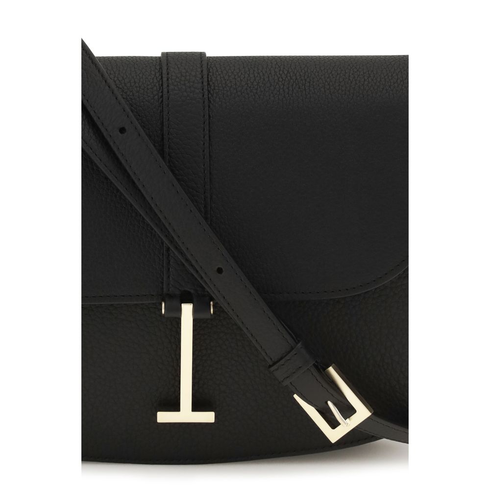 Sac à bandoulière en cuir de veau noir Bos Taurus Tom Ford