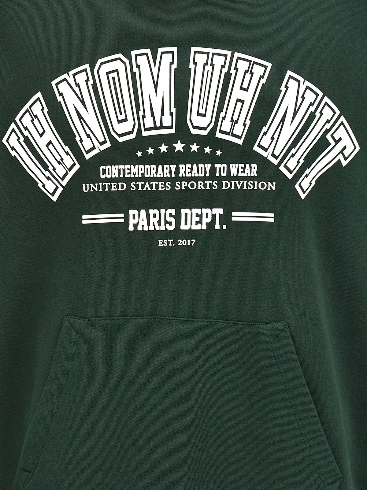 IH NOM UH NIT Sweat-shirt bicolore en coton