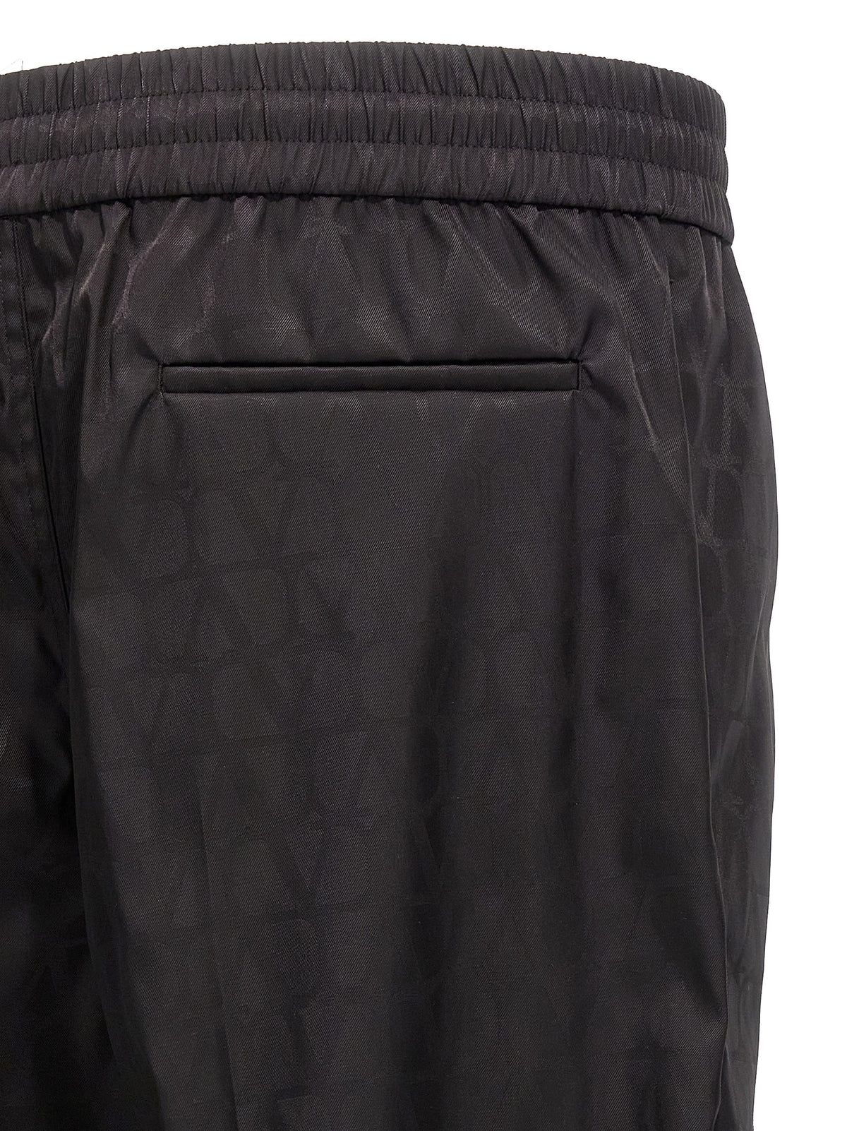 Pantalon décontracté en polyamide noir Valentino Garavani