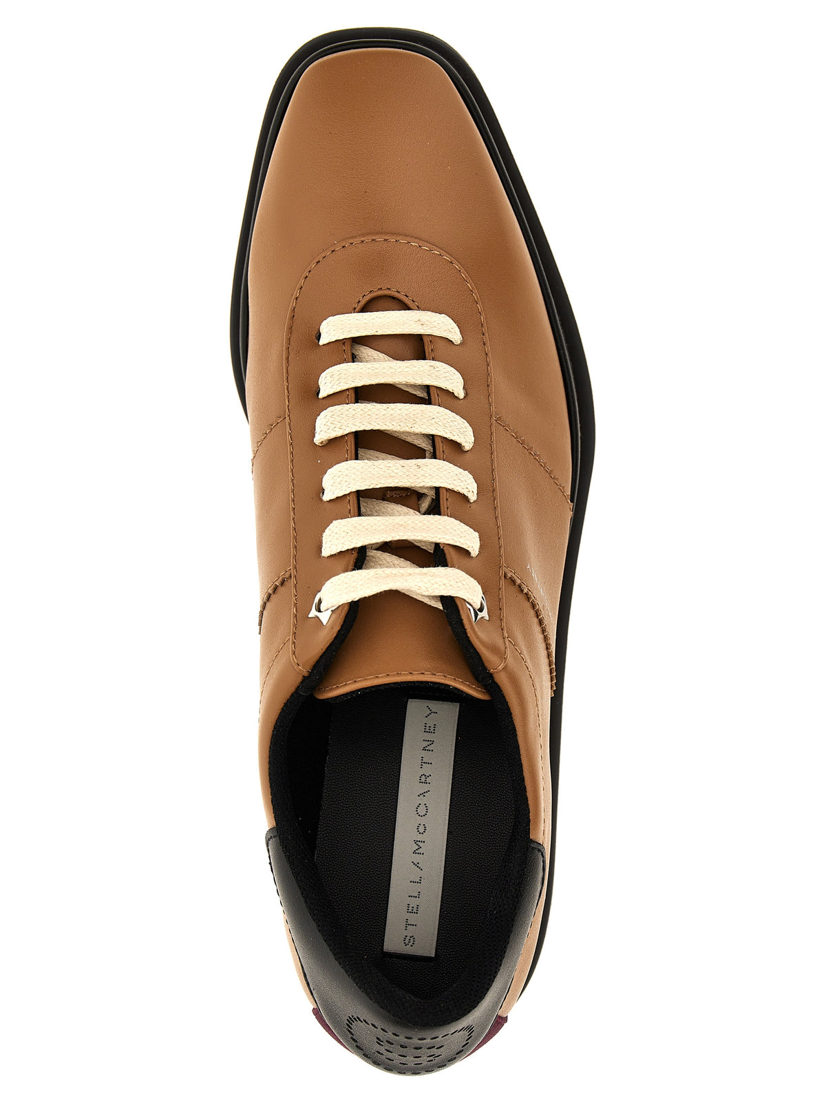 Sandali con zeppa in poliestere marrone Stella McCartney
