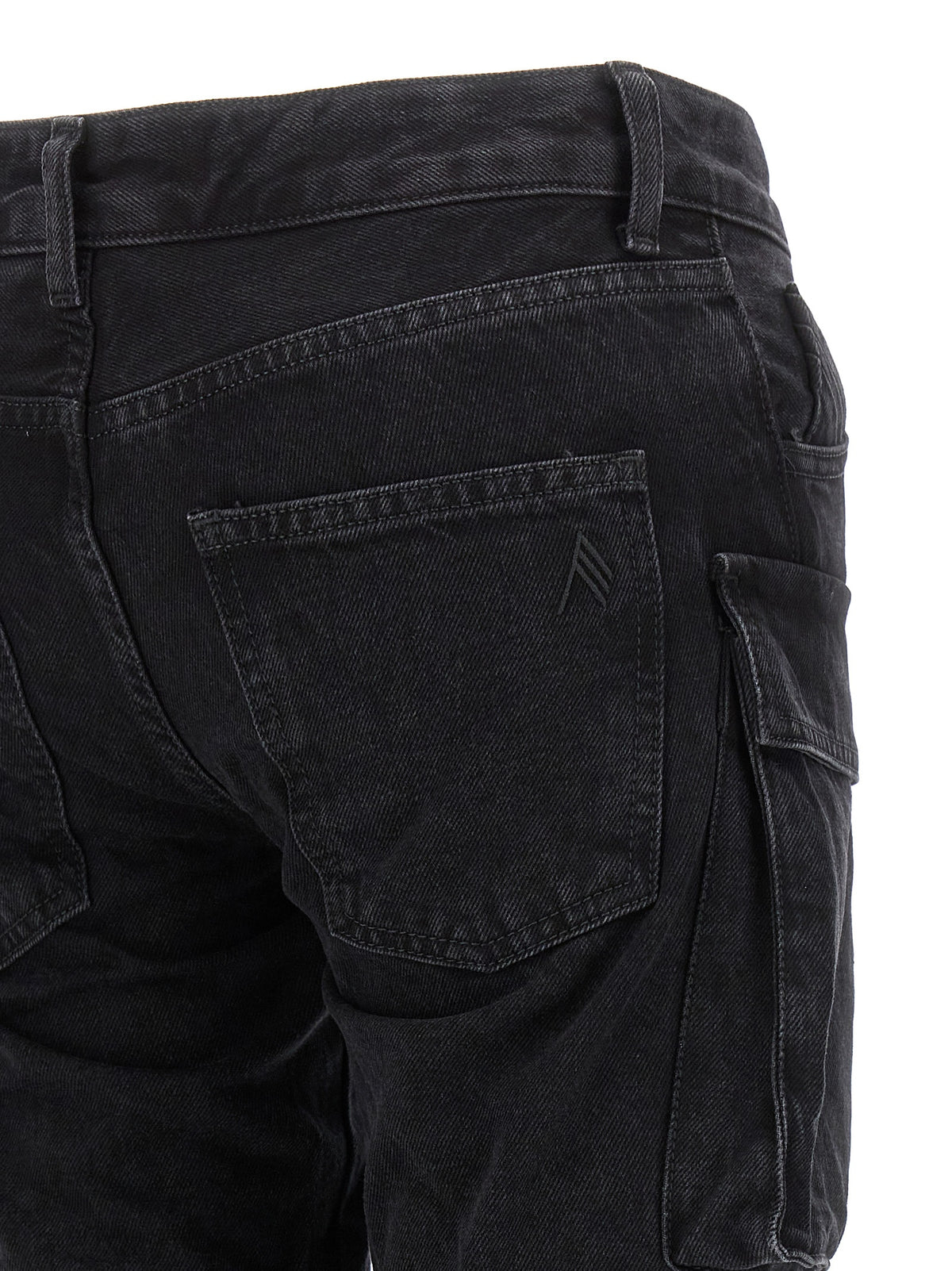 Pantaloni cargo neri in cotone The Attico