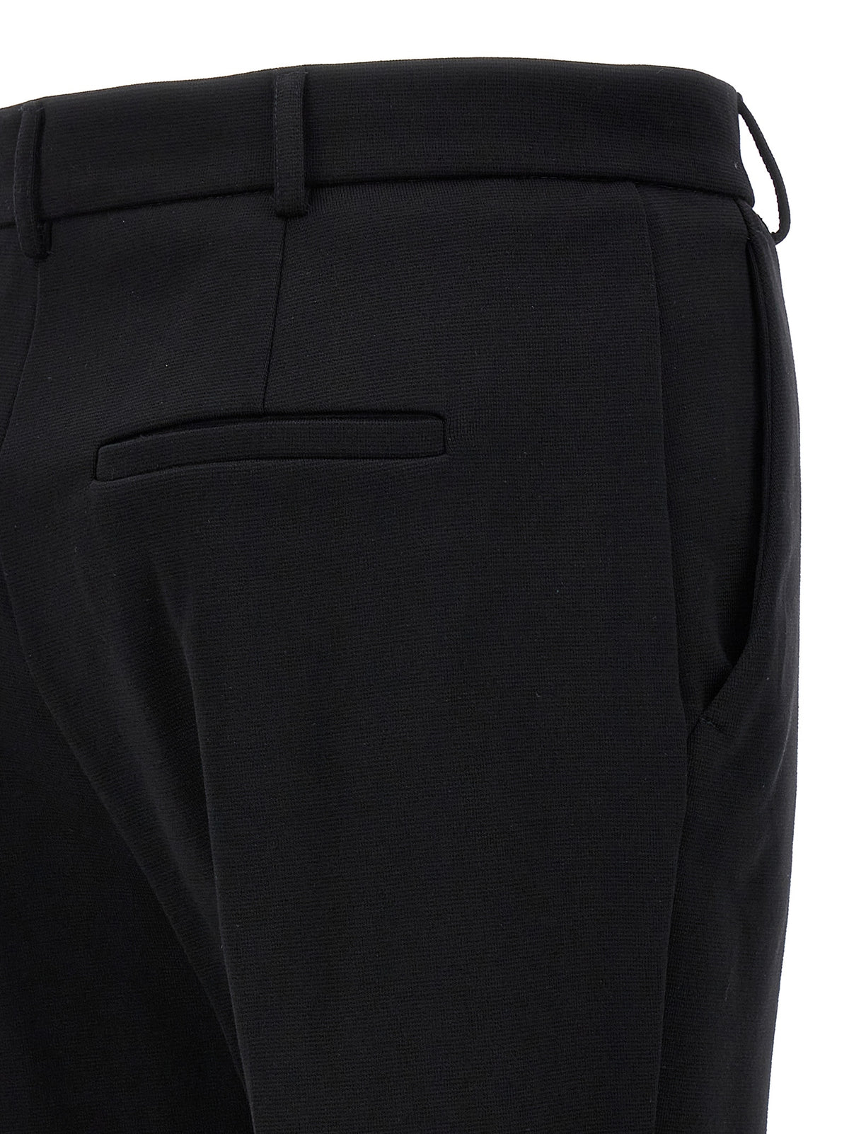 Pantaloni casual neri in cotone Sportmax