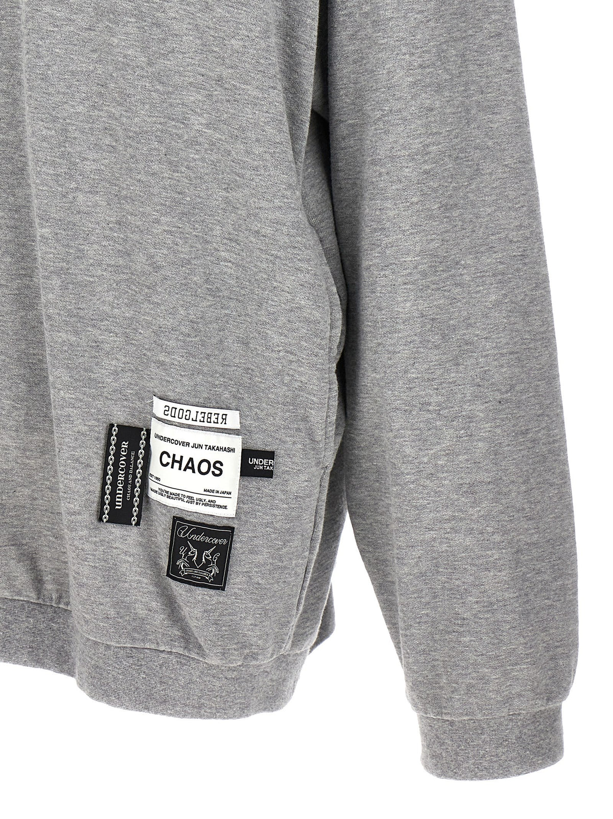 Sweat-shirt en coton gris Undercover