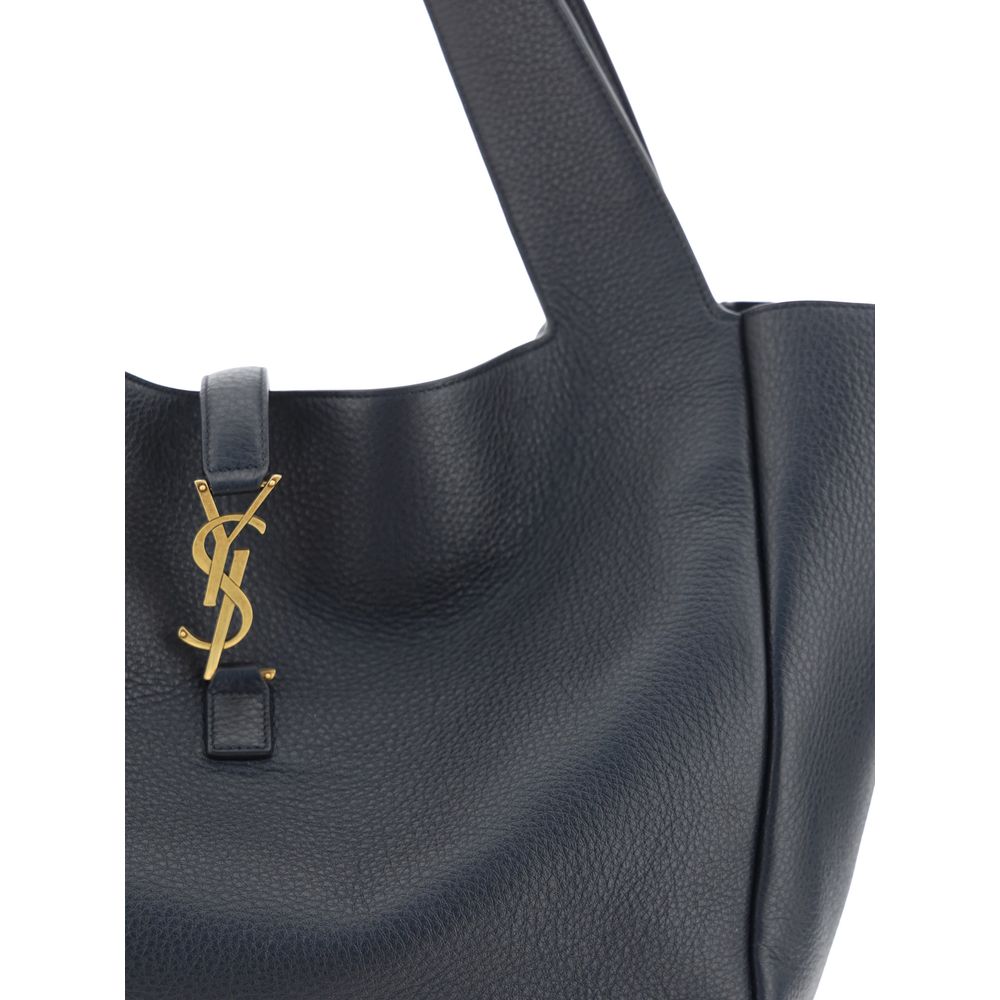 Borsa a tracolla Saint Laurent in pelle di vitello nera Bos Taurus