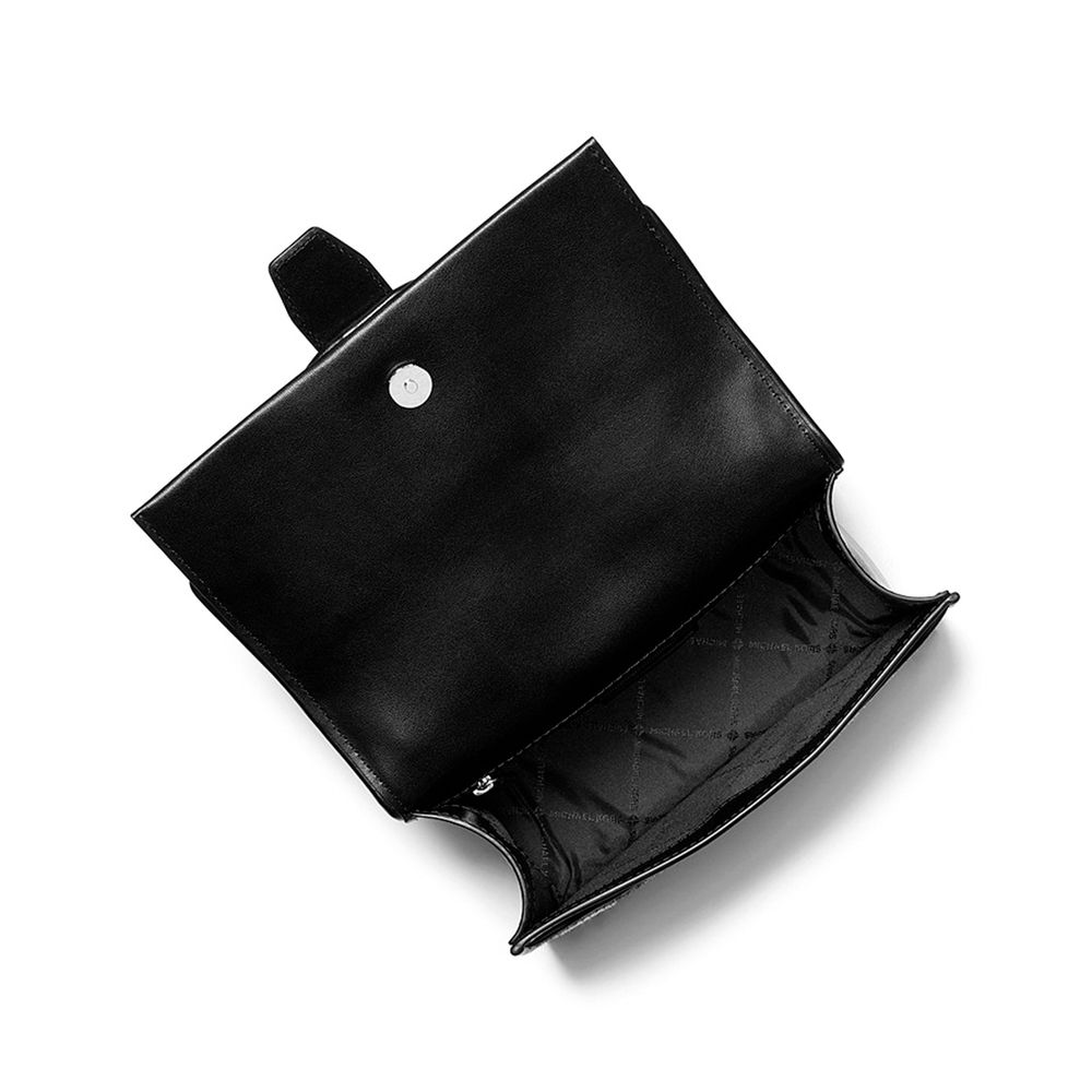 Borsa a tracolla in pelle nera Michael Kors